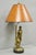 Vintage Maitland Smith Bronze Figure Golfer Sculpture Table Lamp W Leather Shade For Sale - Image 12 of 18