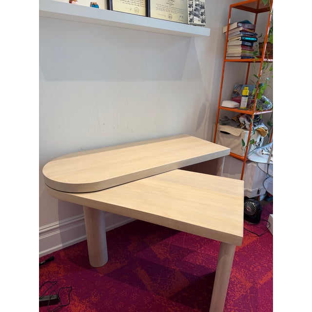 Used this desk for about 3 years. Had a standing desk riser on top so very little wear and tear. Clearing out office for...