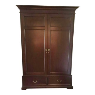 Solid Cherry Armoire, Bench Made For Sale