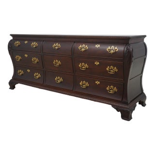 Century Bombe Mahogany Triple Dresser Bedroom Chest For Sale