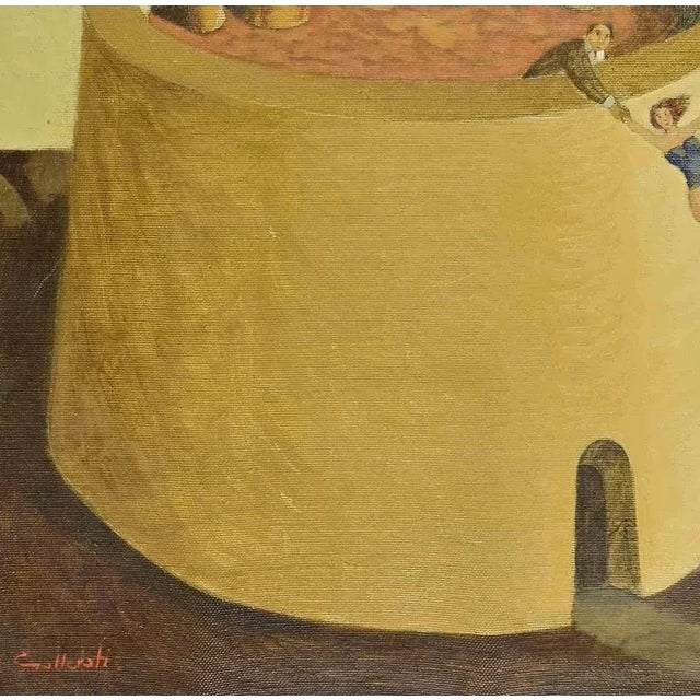 Oil on canvas realized by Alberto Gallerati (b. 1945) in 1970s. Hand signed. Very good condition. This piece is attributed...