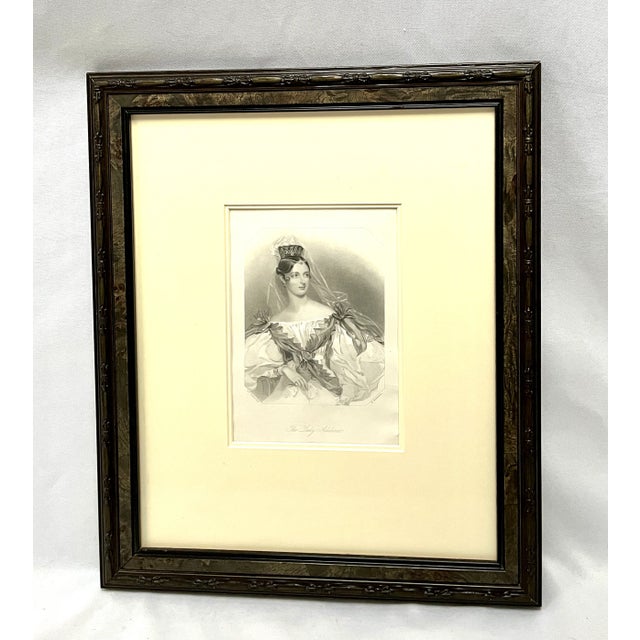 Mid 1800s Original Copper Engraving the Lady Adeline For Sale - Image 9 of 13