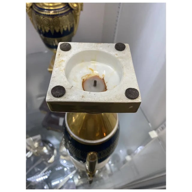 Late 19th Century French Porcelain Vases - a Pair For Sale - Image 4 of 5