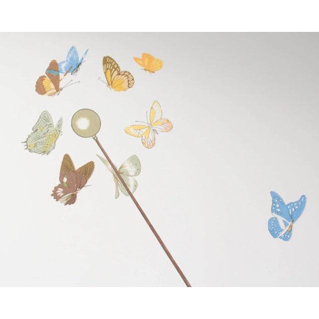 Gray 1969 “Les Papillons” Limited Edition Lithograph by Philippe Noyer For Sale - Image 8 of 9