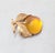 Yellow Vintage Signed Napier Goldtone Yellow Peach Brooch For Sale - Image 8 of 9