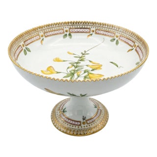 1970s Royal Copenhagen "Flora Danica" Round Compote For Sale