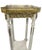 An elegant French Belle Epoque pedestal stand, dating to the late 19th century, beautifully decorated in painted ivory-...