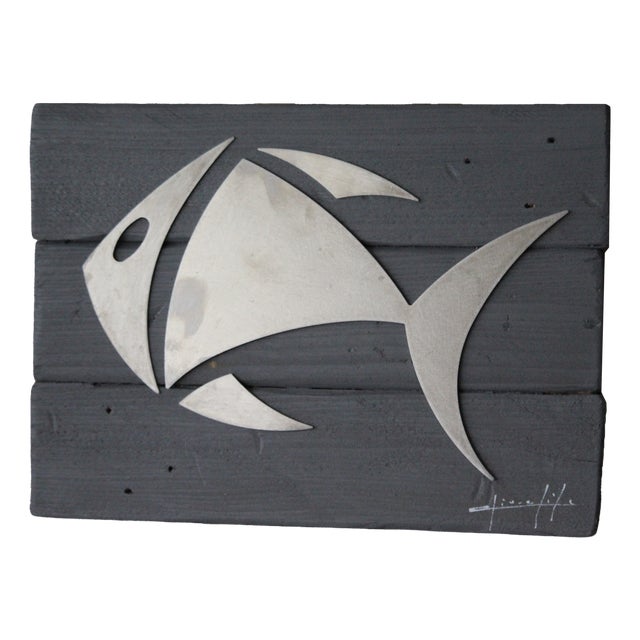 Metal Fish Skeleton from Jean-Claude Giorgi, 2000s For Sale
