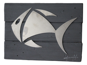 Metal Fish Skeleton from Jean-Claude Giorgi, 2000s