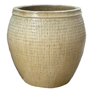 Large Stoneware Garden Planter / Table Base