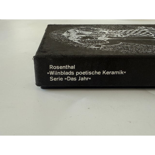 Poetic Ceramic December Series Wall Plate by Björn Wiinblad for Rosenthal Studio Line, Germany, in Flawless conditions....
