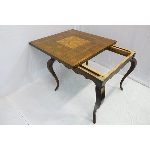 1970s Expandable Game Table With Chess Board For Sale - Image 10 of 11
