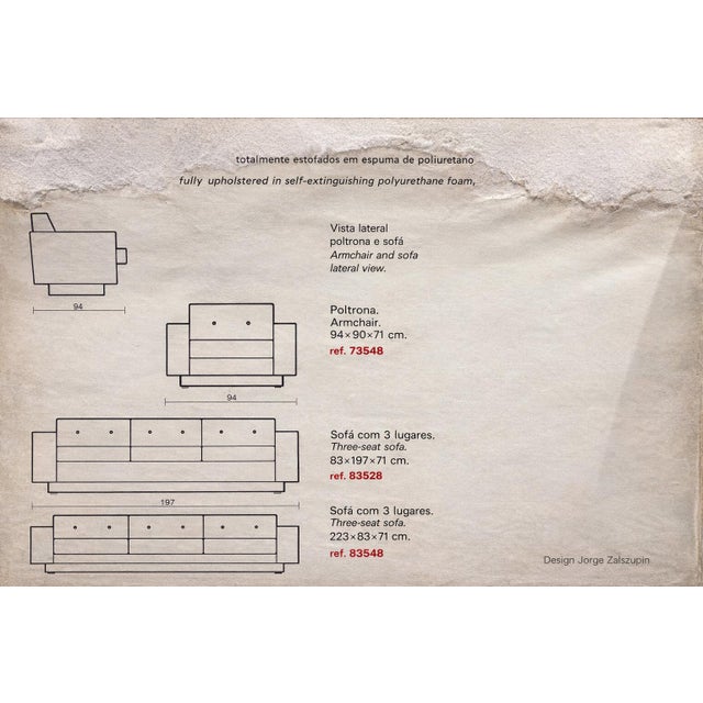 “Pullman” Sofa in Burnt Caramel Mohair With Brazilian Rosewood Buttons by Jorge Zalszupin for L’Atelier, Brazil, 1970s For Sale In New York - Image 6 of 16