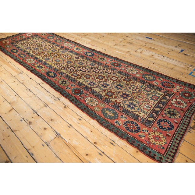 Antique Kazak Rug Runner - 3'11" X 11'8" For Sale - Image 9 of 11