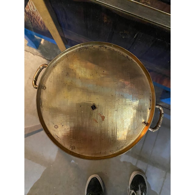 1970s Brass Decorative Tray For Sale In Atlanta - Image 6 of 8