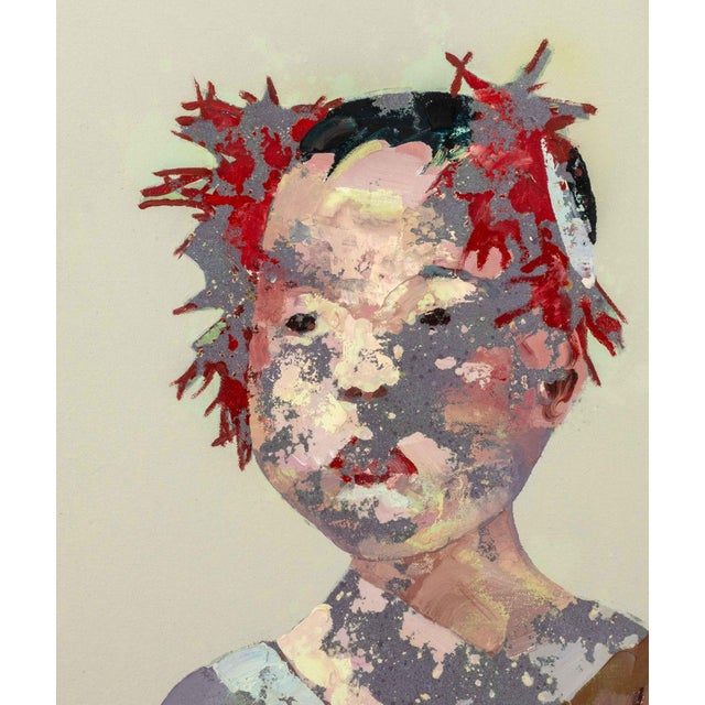 Contemporary Guo Jin "Children No.2" Oil on Canvas, 2007 For Sale - Image 3 of 11