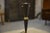 Brass and Black Lacquered Metal Lamp, 1960s For Sale - Image 3 of 9