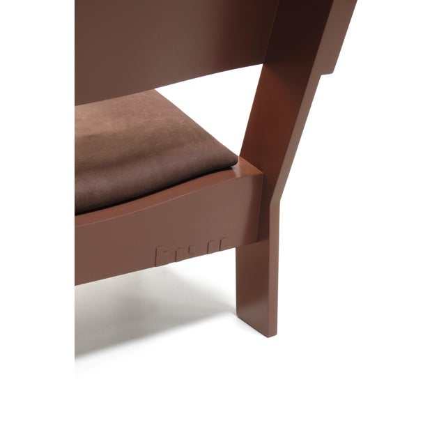 Wood Set of Furniture Armchair and Ottoman by Tom Frencken For Sale - Image 7 of 11