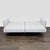 Modern Modern 3-Seat Sofa With Light Wood Base and Cream Upholstery For Sale - Image 3 of 9