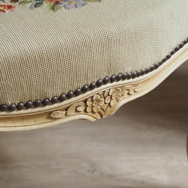 Vintage French Louis XV Style Convertible Armchair For Sale - Image 6 of 16