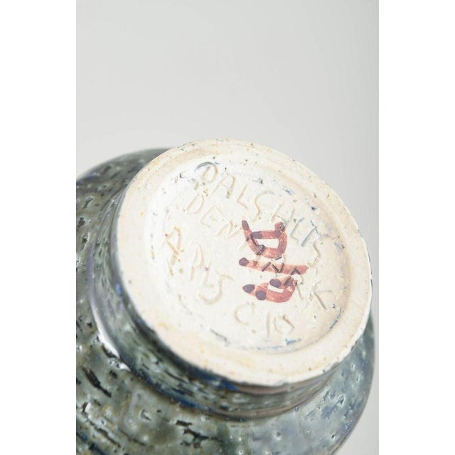 Small Ceramic Vase with Incised Motif by Annelise & Per Linnemann-Schmidt for Palshus, 1970s For Sale - Image 4 of 5