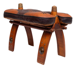 Two-Tone Leather Camel Seat, Egypt, 1960s