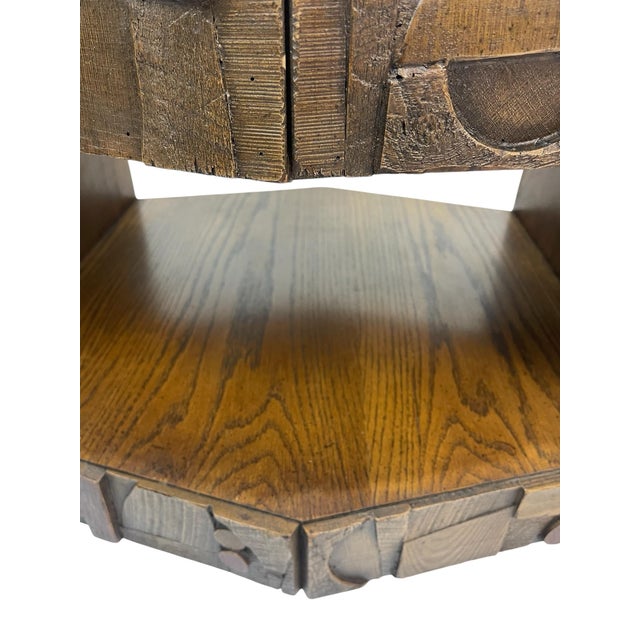 Lane Furniture Vintage Lane Furniture Pueblo Brutalist Oak Dresser, C. 1970s For Sale - Image 4 of 11