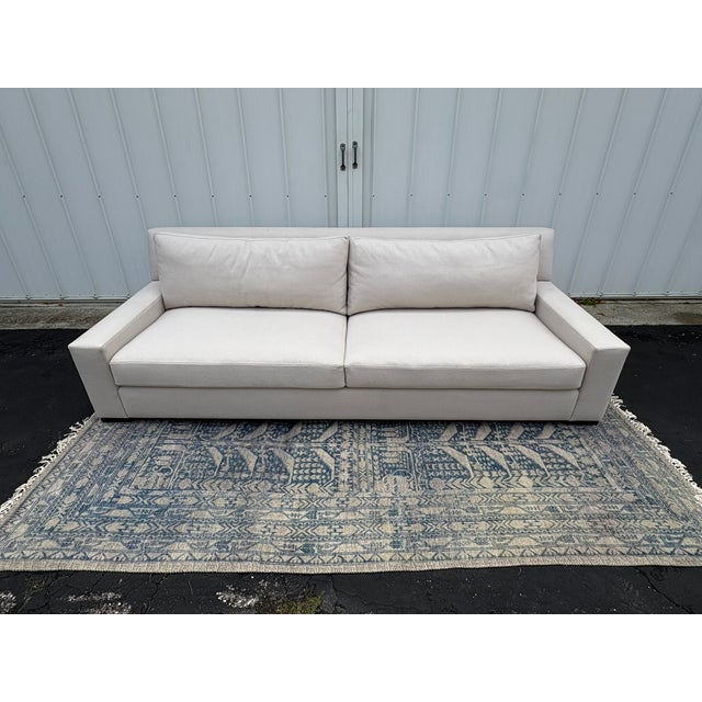 Rh Parisian Track Arm 2-Cushion Sofa 9' | Luxe 44" Depth | Down-Feather Fill | Holland & Sherry Wool Twill | Dove For Sale - Image 17 of 18