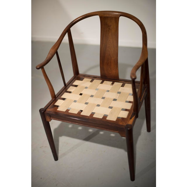 Mid 20th Century Pair of Hans J. Wegner Fritzhansen Danish China Chairs For Sale - Image 13 of 15