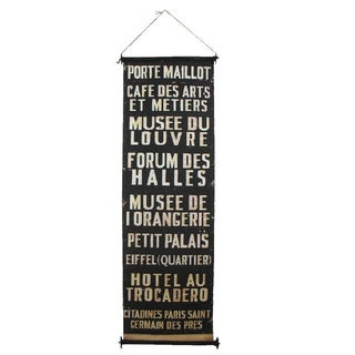 Reproduction French Subway Sign For Sale