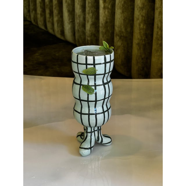 Contemporary Wobbly Cocktail Goblet by Hannah Simpson For Sale - Image 3 of 4