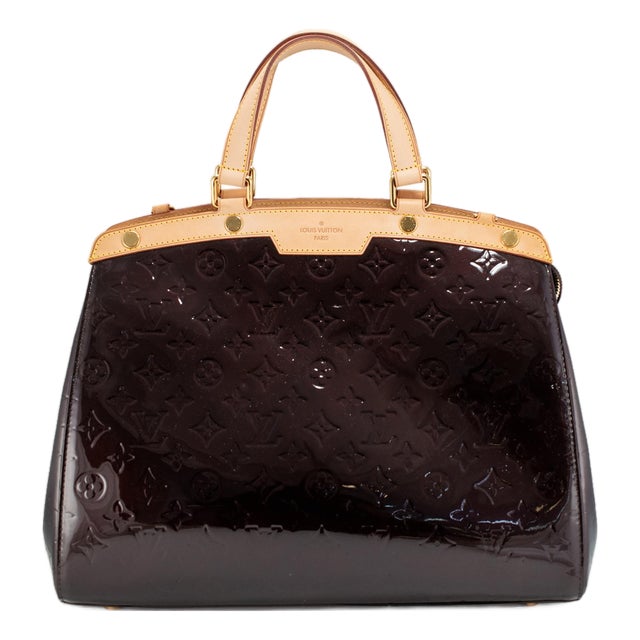 Louis Vuitton Monogram Vernis Brea Patent Leather Brass Hardware Handbag For Sale