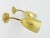 1950s Mid-Century Golden Wall Lights by Rupert Nikoll, Vienna, Set of 2 For Sale - Image 5 of 6