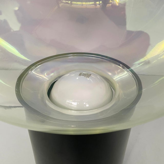 Black Italian Space Age Table Lamp from Lumenform, 1970s For Sale - Image 8 of 10