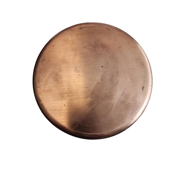 Williams-Sonoma Vintage Mauviel Williams Sonoma Eight Inch Lidded Copper Stew Pot For Sale - Image 4 of 5