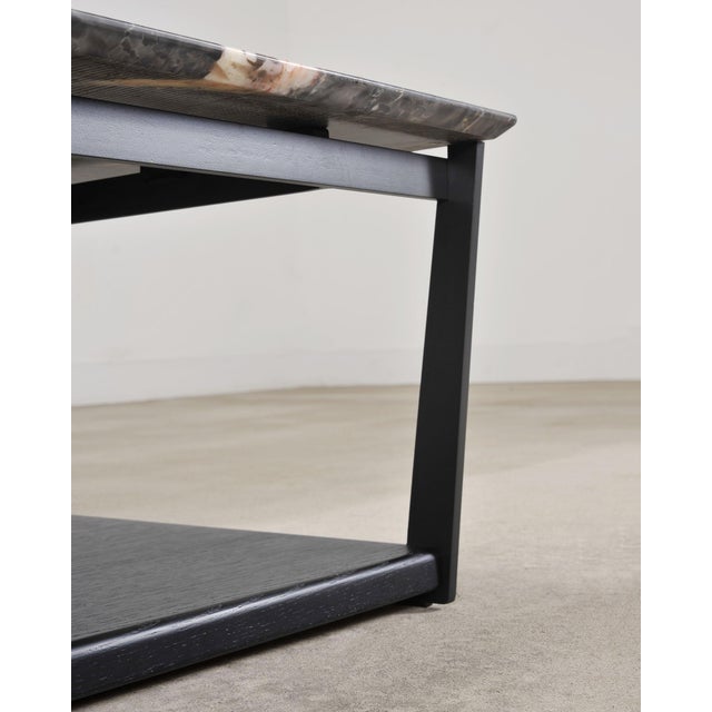 Camerich Element Marble and Steel Coffee Cocktail Table 4 Ft For Sale - Image 14 of 18