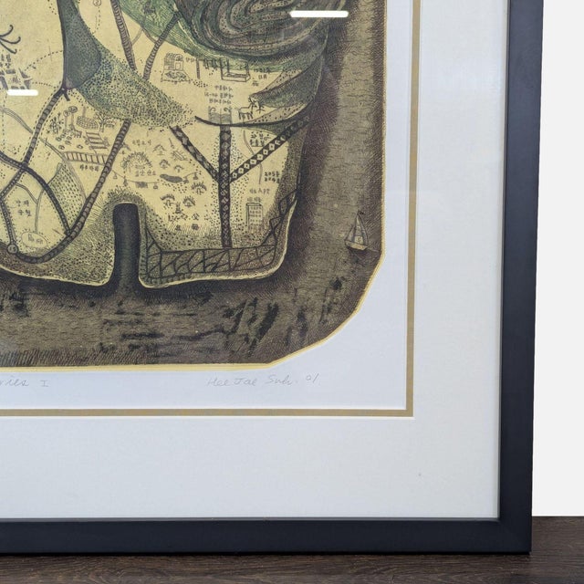 2000 - 2009 Framed Limited Edition Surreal Abstract Signed by Artist For Sale - Image 5 of 7