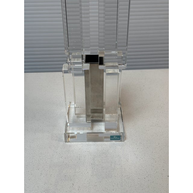 Glass Hoya Crystal Motion Vase For Sale - Image 7 of 12