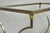 Vintage Directoire Maison Jansen Style Steel & Brass Marble Top Console Table For Sale In Philadelphia - Image 6 of 18