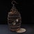 Vintage Hardwood Birdcage With Gemstone Inlay and Porcelain Cups For Sale - Image 4 of 9