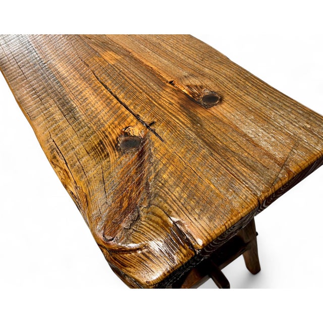 42" - Farmhouse Reclaimed Wood Console Bucket Table For Sale - Image 12 of 12