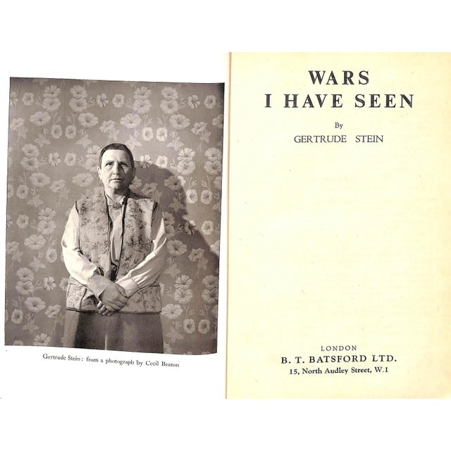 Traditional "Wars I Have Seen" 1945 Stein, Gertrude For Sale - Image 3 of 6