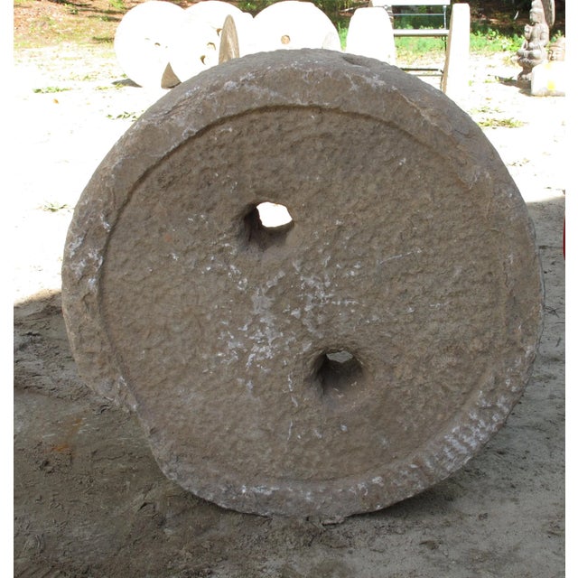 1930s Granite Mill Water Fountain Stone 10 For Sale - Image 4 of 7