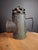Antique Tin Bullseye Candle Lantern Crimped Top Green Painted Belt Lamp For Sale - Image 10 of 18