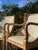 Elegant and beautifully detailed pair of Harris Marcus French Empire-style armchairs, featuring exceptionally graceful...