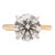 Ladies 18K Rose & White Gold IGI 4.15ct I VVS2 Lab Grown Diamond Solitaire Engagement Ring For Sale