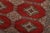 Bokhara Jaldar Rug 4’1” X 6′ Red Wool Tribal Hand-Knotted Oriental Carpet For Sale - Image 4 of 12