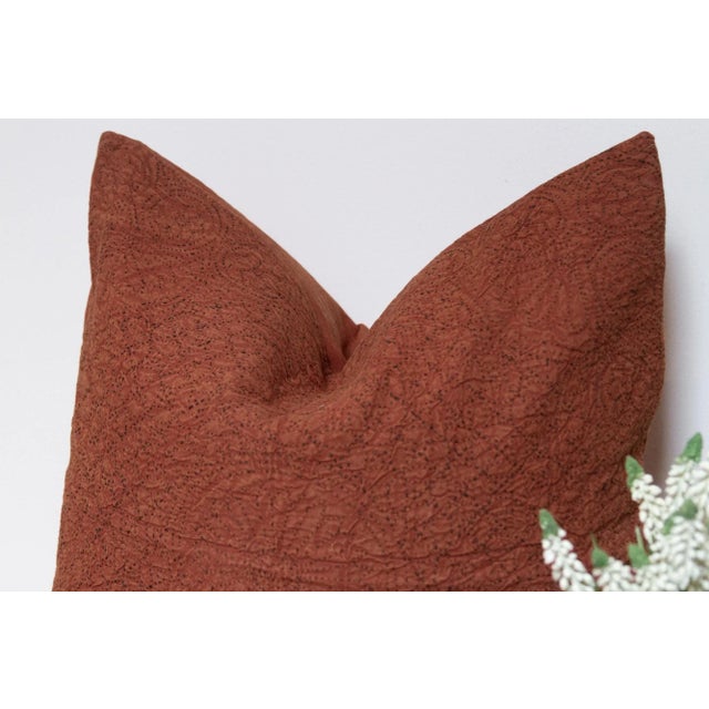 Cedar Hand-Stitched Pillow Cover For Sale - Image 4 of 7