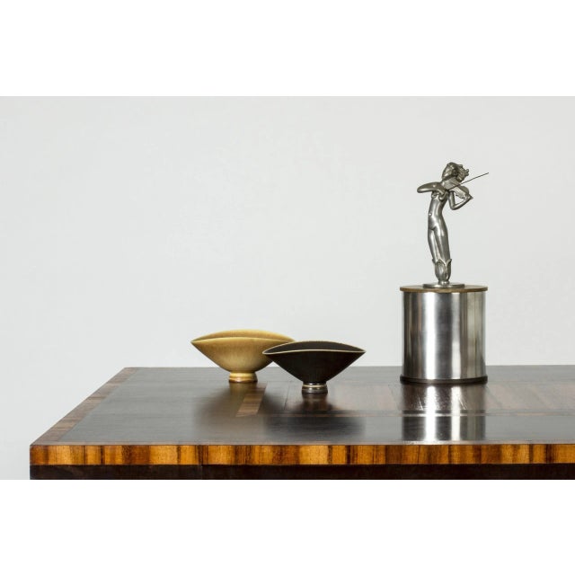 Brown Pewter Jar by Ivar Ålenius-Björk for Ystad-Metall For Sale - Image 8 of 10