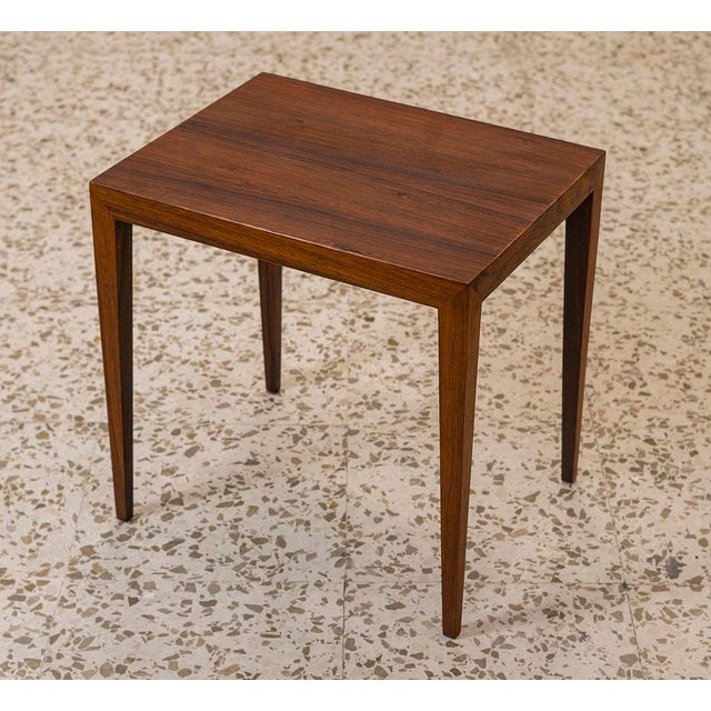 Mid-Century Modern Rosewood Side Tables by Severin Hansen, Denmark, 1960s, Set of 2 For Sale - Image 3 of 8